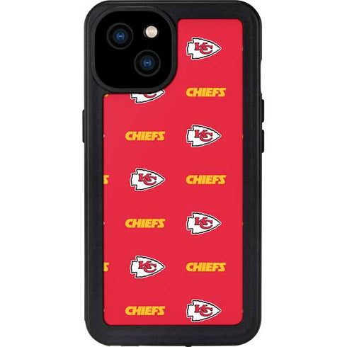 NFL Kansas City Chiefs Blitz Series iPhone 15 Plus Waterproof Case